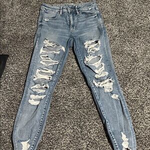 American Eagle Outfitters Faded Blue Denim